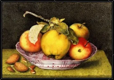 Яблоки на блюдце (Apples on a plate)