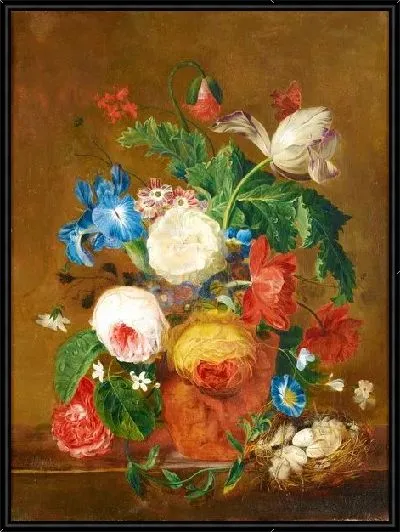 Картина Цветы в вазе (Flowers in a vase) №13