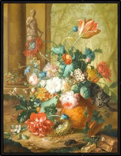 Картина Цветы в вазе (Flowers in a vase) №19