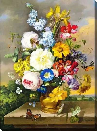 Картина Цветы в вазе (Flowers in a vase) №34