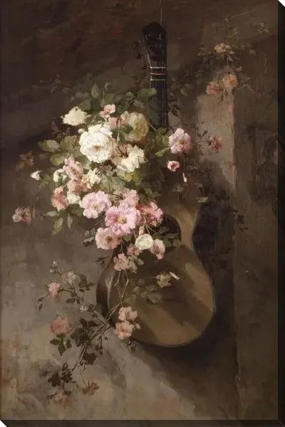 Картина Цветы с гитарой №72