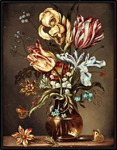 Картина Цветы в вазе (Flowers in a vase) №45