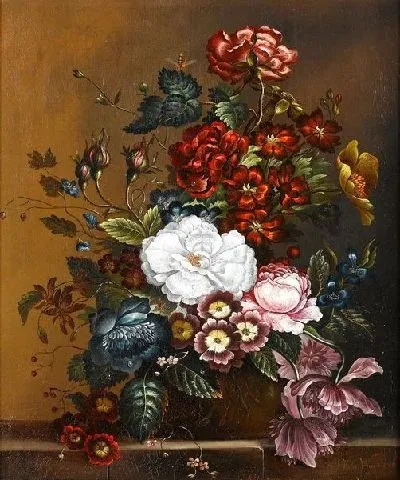 Картина Цветы в вазе (Flowers in a vase) №54