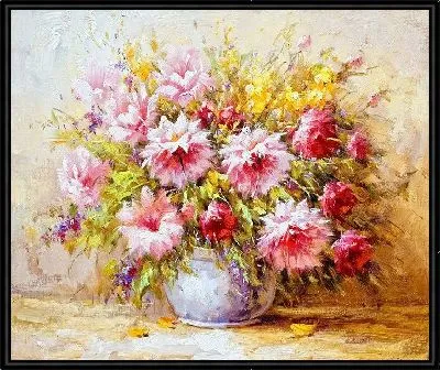 Картина Цветы в вазе (Flowers in a vase) №69