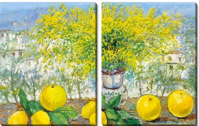 Модульная картина Цветы в вазе (Flowers in a vase) №79