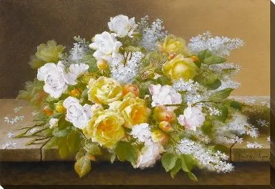 Розы и сирень (Roses and lilac)