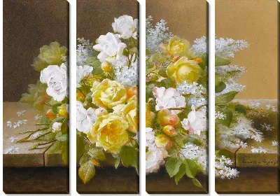 Розы и сирень (Roses and lilac)