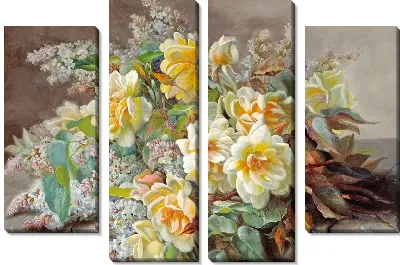 Картина Розы и сирень