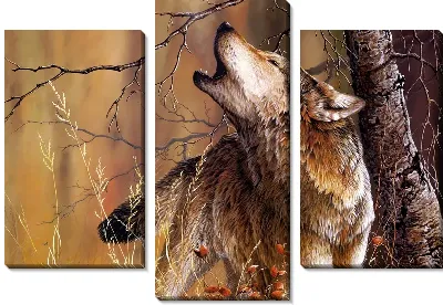 Модульная картина Волк (Wolf) №5