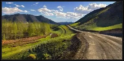 Картина Дорога в горах (Road in the mountains)