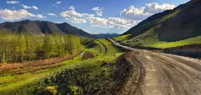 Плакат Дорога в горах (Road in the mountains)