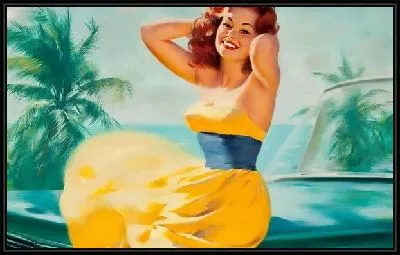 Девушка в желтом платье (A girl in a yellow dress)