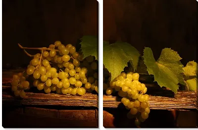 Модульная картина Виноград на столе (Grapes on the table)