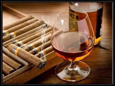 Картина Сигары и скотч (Cigar and Scotch)