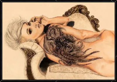 Картина Девушка с татуировкой (Girl with tatoo)