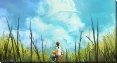 Постер Девушка в поле (Girl in the field)