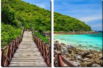 Модульная картина Мост в Тайланде (Bridge in Thailand)