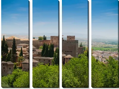 Модульная картина Город в Испании (City in Spain)