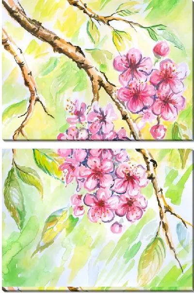 Модульная картина Весенние цветы (Spring flowers)