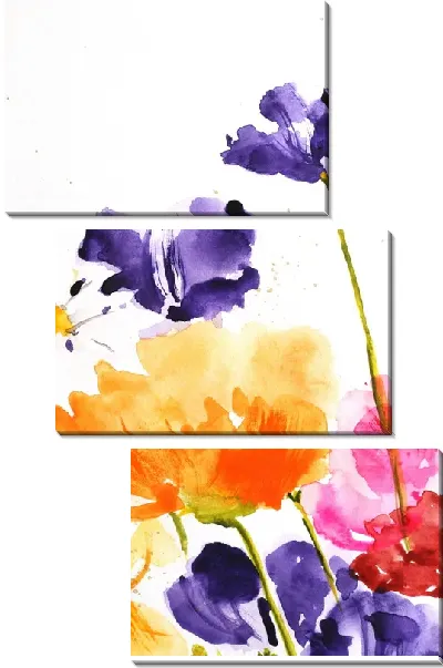 Модульная картина Полевые цветы (Wildflowers) №3