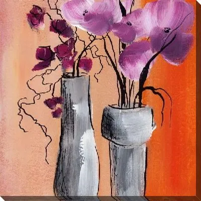 Картина маслом Цветы в вазах (Flowers in vases)