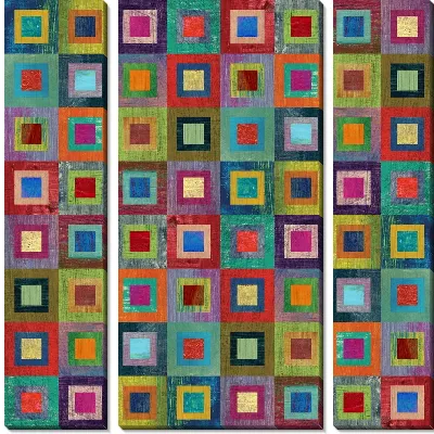 Модульная картина Композиция из квадратов (The composition of the squares)