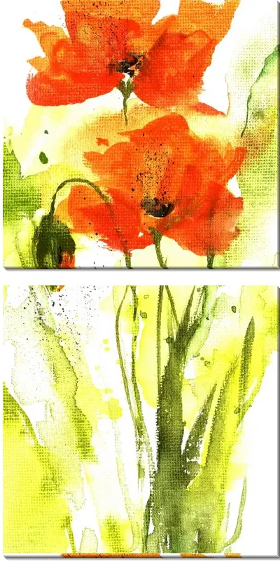 Модульная картина Маки (Poppies) №28