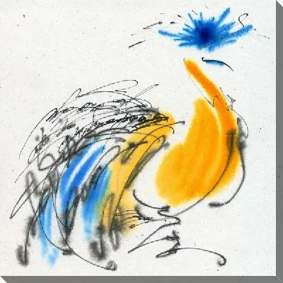 Картина маслом Композиция с желтым цветком (Composition with yellow flower)