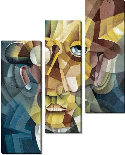 Модульная картина Мужчина с моноклем (A man with a monocle)