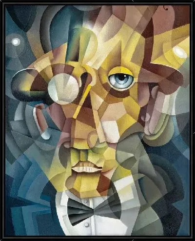 Картина Мужчина с моноклем (A man with a monocle)