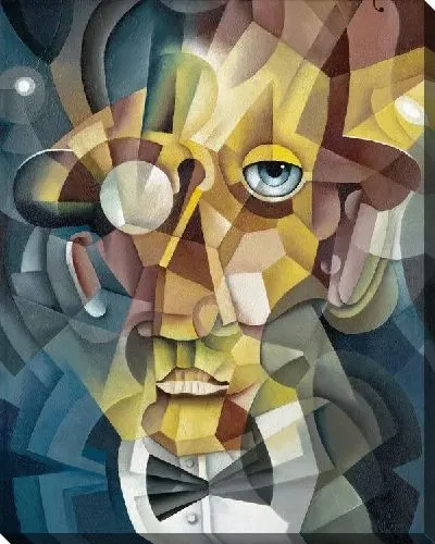 Картина маслом Мужчина с моноклем (A man with a monocle)