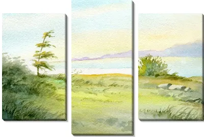 Модульная картина Берег озера (The lake shore)