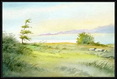 Картина Берег озера (The lake shore)