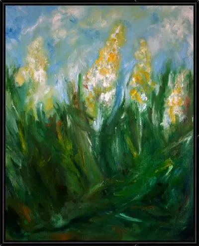 Картина Белые цветы (White flowers) №3