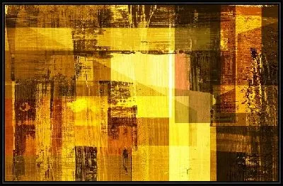 Картина Желтая геометрическая композиция (Yellow geometric composition)