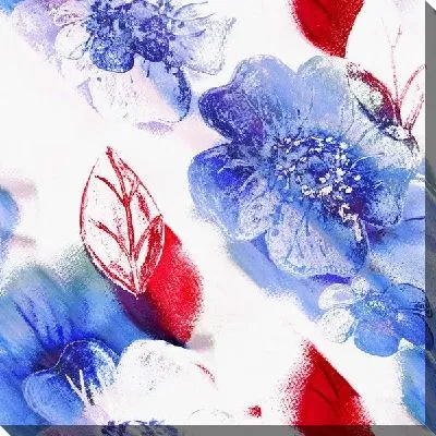 Постер Синие цветы (Blue flowers)