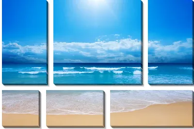 Модульная картина Океанские волны (Ocean waves)