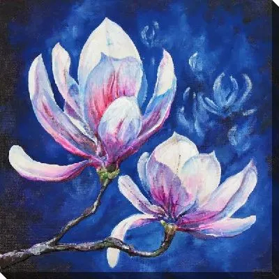 Картина маслом Белые цветы (White flowers) №4