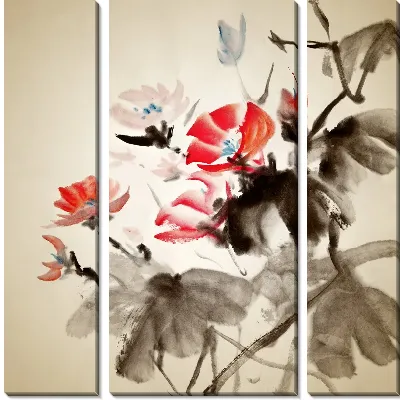 Модульная картина Букет цветов (Bouquet of flowers)