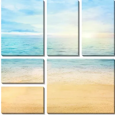 Модульная картина Рассвет на океане (Sunrise on the ocean)