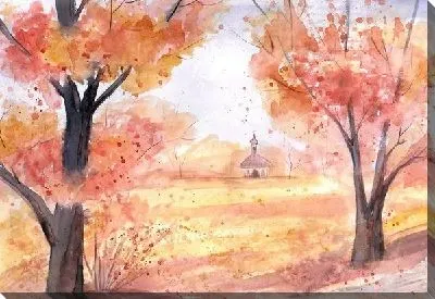 Картина маслом Осенние деревья (Autumn trees)