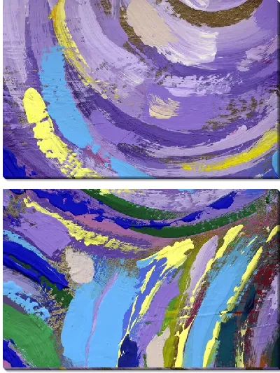 Модульная картина Фиолетовая композиция (Purple composition)