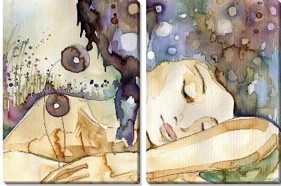 Модульная картина Спящая девушка (Sleeping Girl)