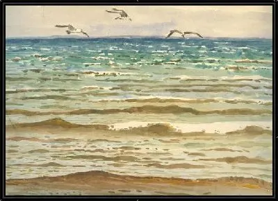 Картина Чайки над морем (Seagulls over the sea)