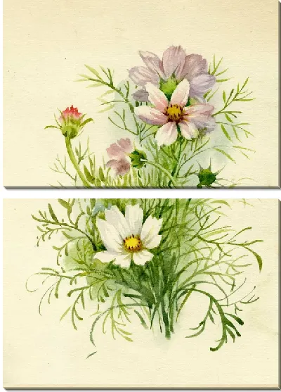 Модульная картина Полевые цветы (Wildflowers) №5