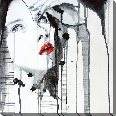 Картина маслом Задумчивая девушка (Thoughtful girl)