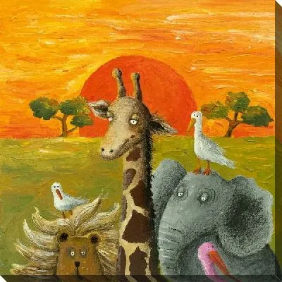 Картина маслом Животные Африки (Animals of Africa)