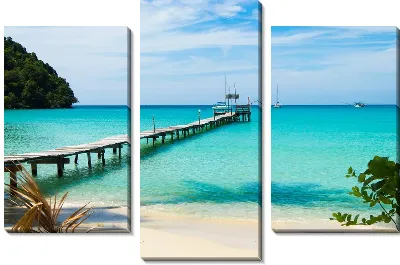 Модульная картина Причал у берега океана (Berth)