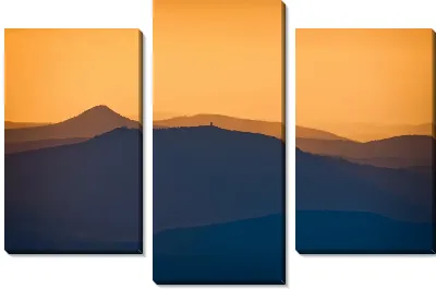 Модульная картина Горы вечером (The mountains in the evening)