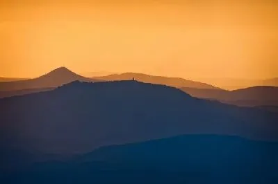 Плакат Горы вечером (The mountains in the evening)